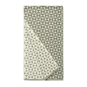 House No.23 Harper Bath Towel and Hand Towel Set in Sage Moon